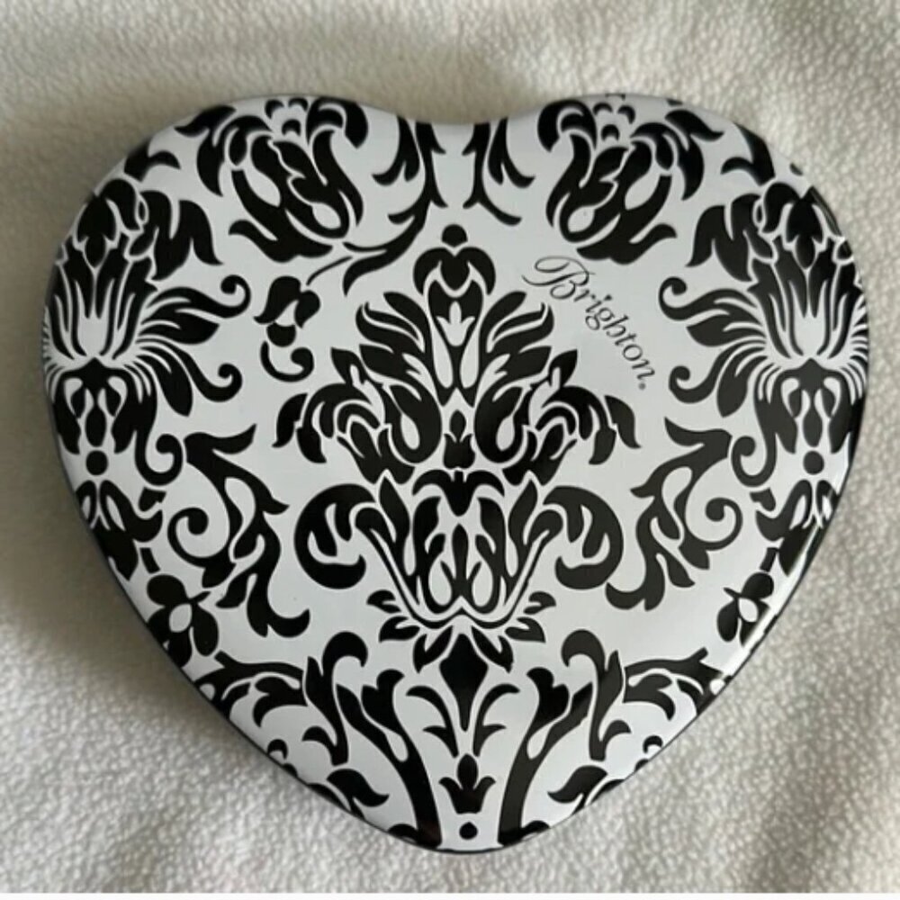 Brighton Heart Tin with Black and White Design